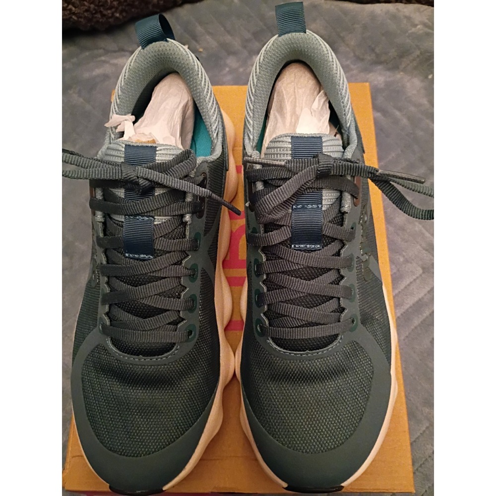 Ryka Podflow Deep Sea Green  Mesh Women's Walking Sneakers Lace Up Eco-Conscious